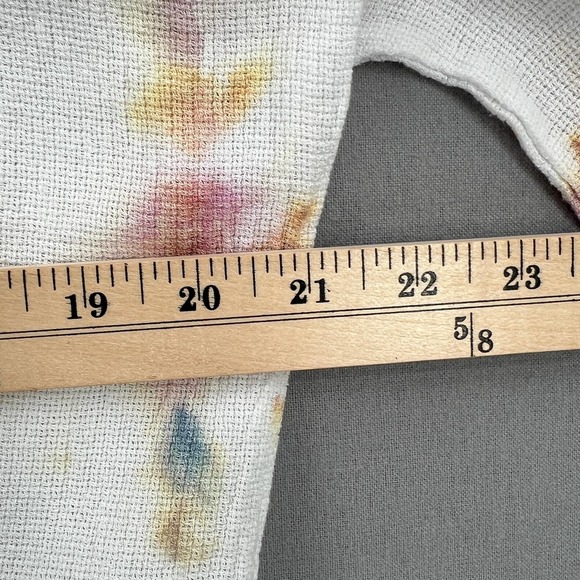 MEO MELI Shirt Womens One Size Hand Dyed Scoop Neck Cotton Linen Gauze Top NWOT - Picture 9 of 11